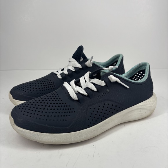 Crocs LiteRide Pacer Women's US 10 Navy Slip-On Comfort Walking Casual Sneakers - Picture 1 of 16